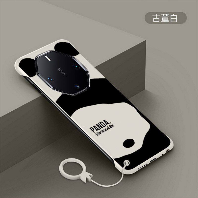 适用于华为mate60rs非凡大师手机壳无边框超薄肤感磨砂可爱熊猫70保时捷保护套半包防摔小众高级感情侣潮牌