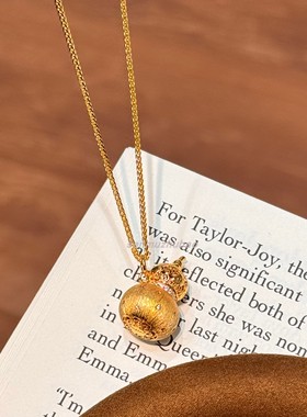 925银复古气质新中式拉丝雕花镂空葫芦项链时尚轻奢设计感老钱风