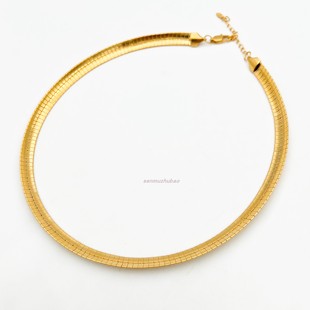 欧美金属蛇骨项圈小众设计高级感气质冷淡风个性夸张叠戴颈链项链