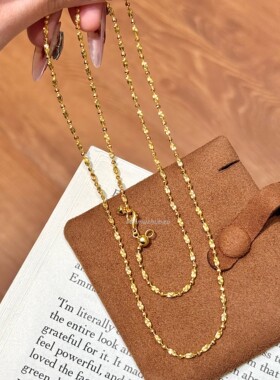 欧美925纯银设计感抽拉项链意大利百搭素链ins风小众高级简约时尚