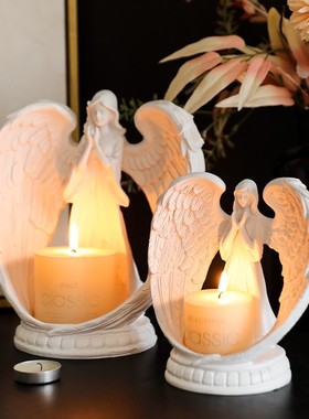 北欧纯白翅膀祈祷天使香薰