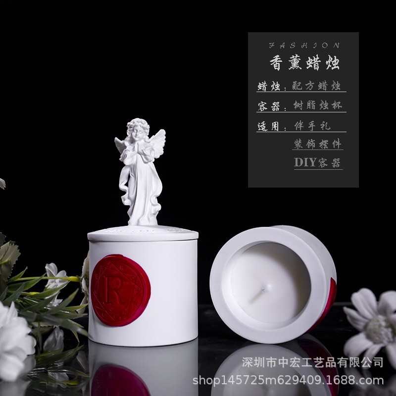 石膏像雕塑香薰蜡烛杯精油