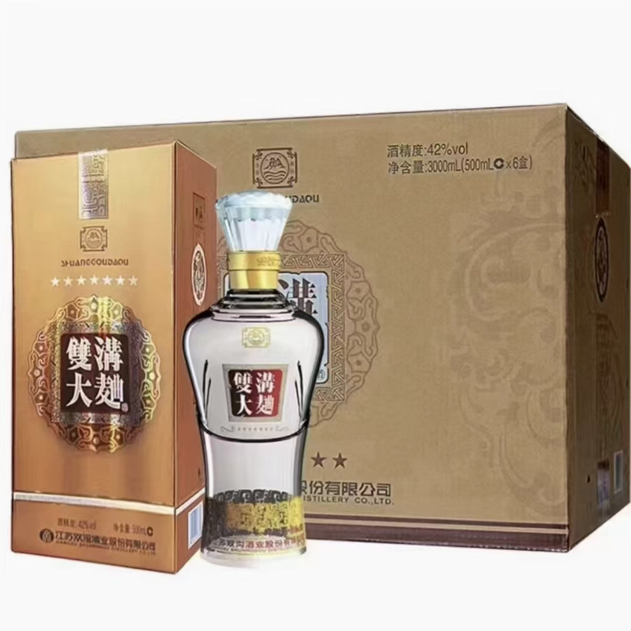 双沟大曲七星42度白酒500毫升*6瓶整箱浓香型粮食醇香绵柔