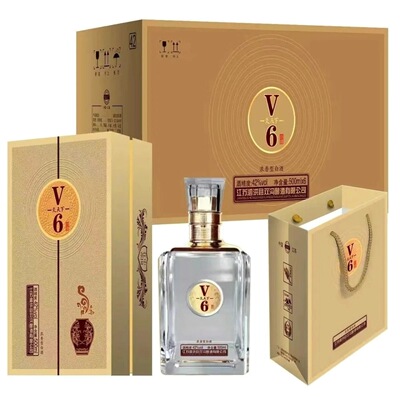 江苏双沟酿酒固态法浓香型V6白酒42度整箱6瓶500ml送礼佳品