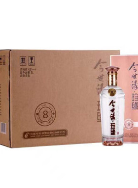 今世缘珍缘8浓香型42度白酒整箱6瓶婚宴团购用酒