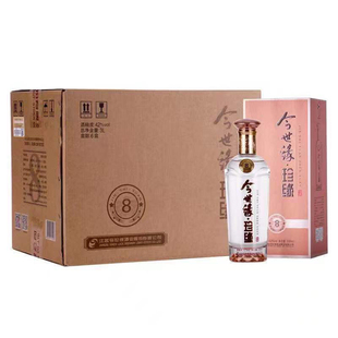 今世缘珍缘8浓香型42度白酒整箱6瓶婚宴团购用酒