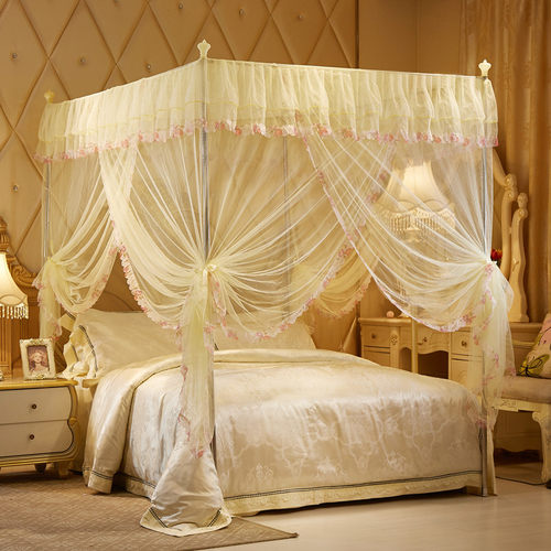 蚊帐2021年新款家用宫廷三开门