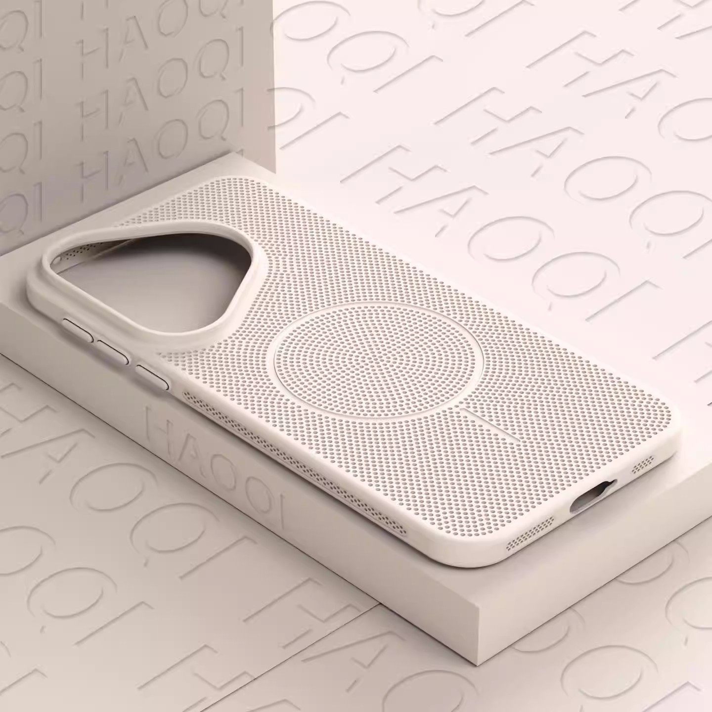 适用华为透气散热磁吸手机壳