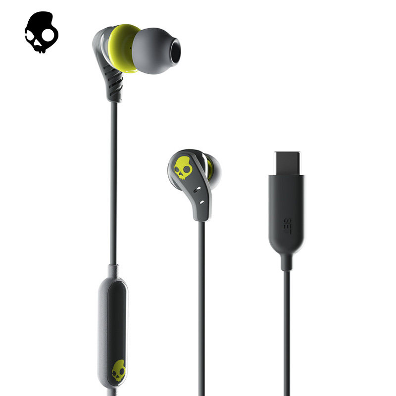 骷髅头/skullcandy set 入耳式运动有线线控耳机游戏通话手机耳塞