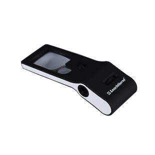 德国灯塔专业高清6-15倍带LED灯便携式放大镜多功能桌面式大镜片适合老年人钱币邮票藏品收藏欣赏鉴定显微镜