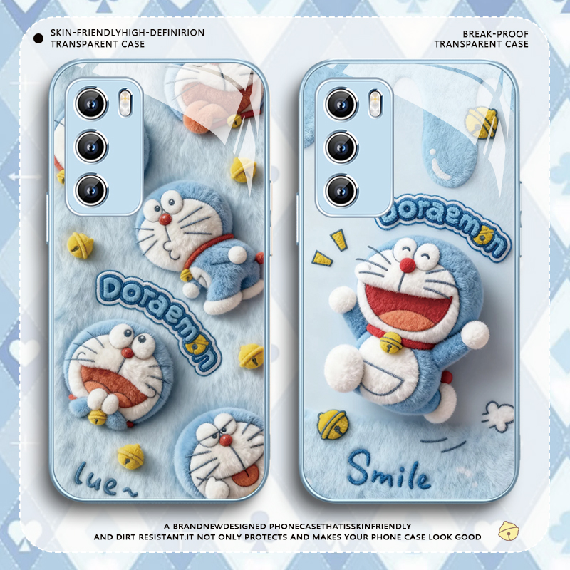 毛绒哆啦a梦可爱卡通手机壳