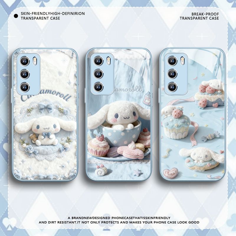 毛绒玉桂狗三丽鸥蓝色手机壳