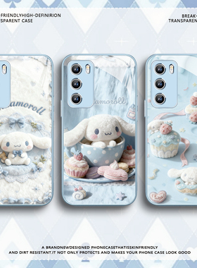 适用华为mate70pro手机壳毛绒玉桂狗nova14/13蓝色pura80三丽鸥p60荣耀magic7秋冬400独特x70玻璃超好看防摔