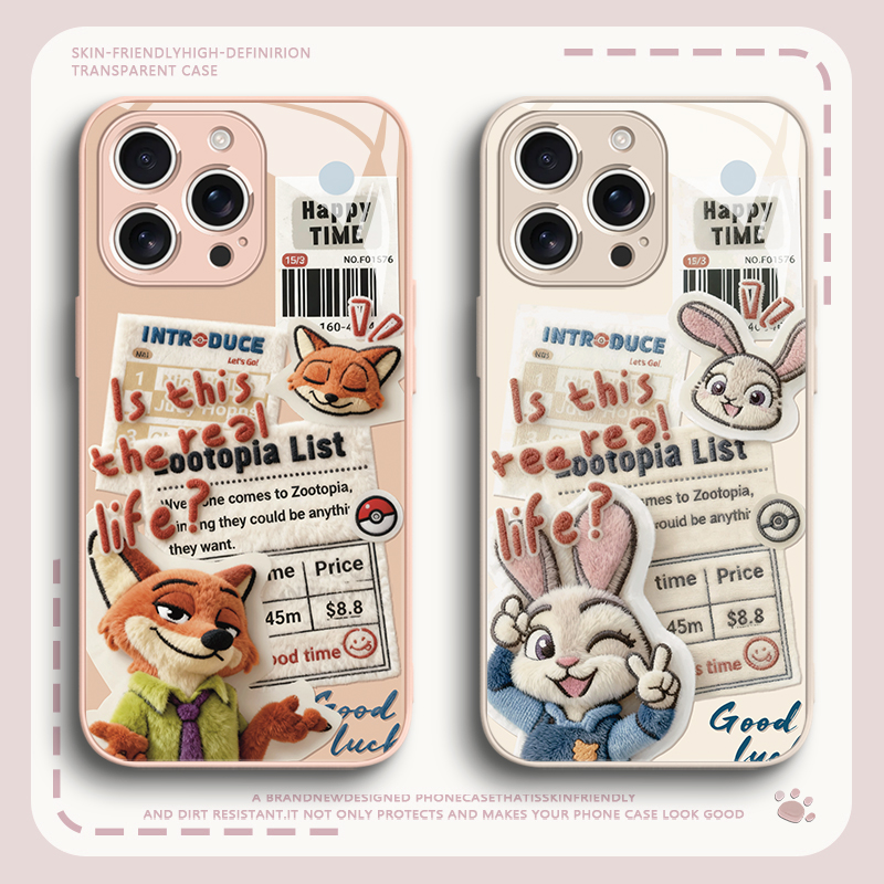 疯狂动物城情侣可爱手机壳