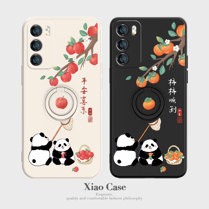 华为p60情侣可爱指环手机壳