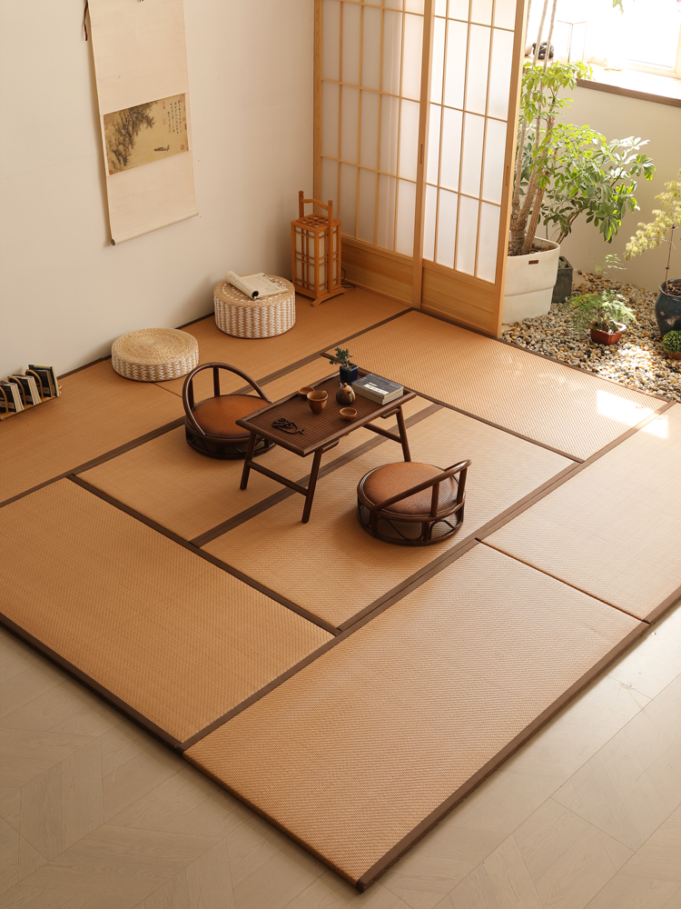榻榻米垫子日式地垫电加热天然树脂耐磨防水防猫抓炕垫茶室垫定做