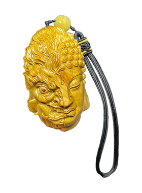 佛魔一念之间太行崖柏木雕手把件雕刻文玩挂件男士木质随身把玩件