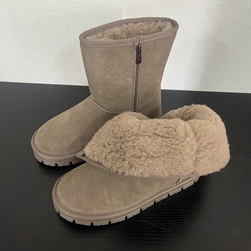 俄罗斯尾单男女款羊毛保暖雪地靴