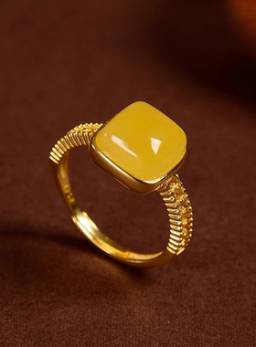 新中式复古国风开口可调节戒指环