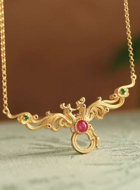 中国民族复古凤凰万能链百搭气质