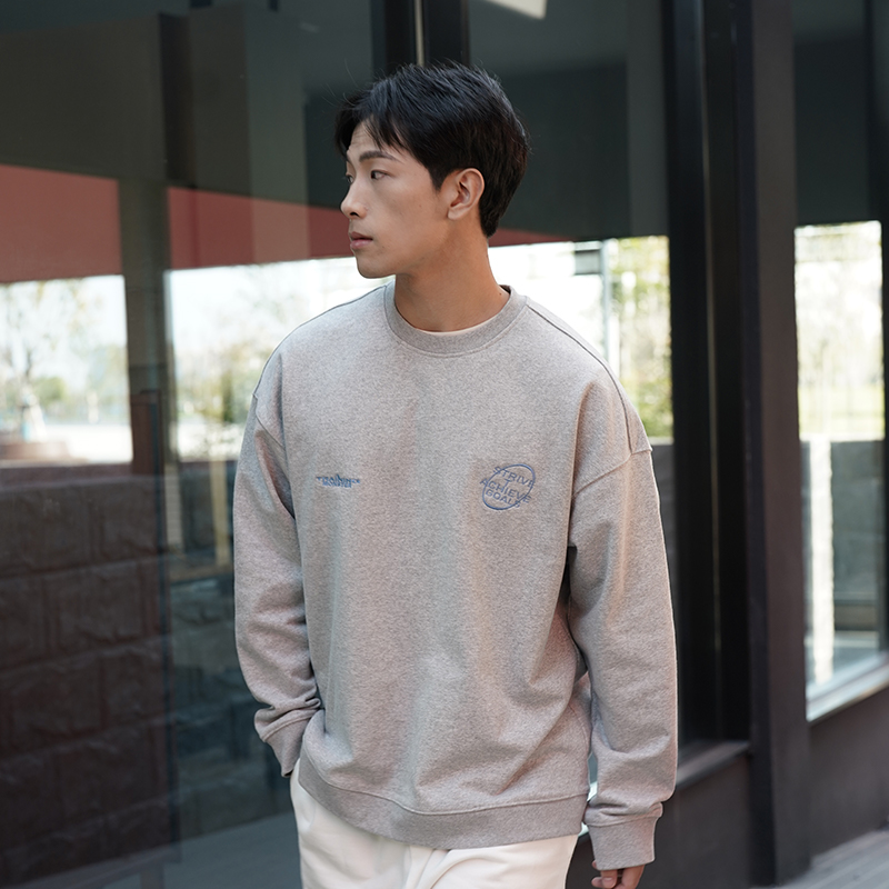 UP训练怪兽秋冬圆领刺绣长袖卫衣