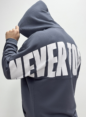 训练怪兽TPROC同款运动连帽卫衣印花潮牌秋季宽松训练健身服帽衫