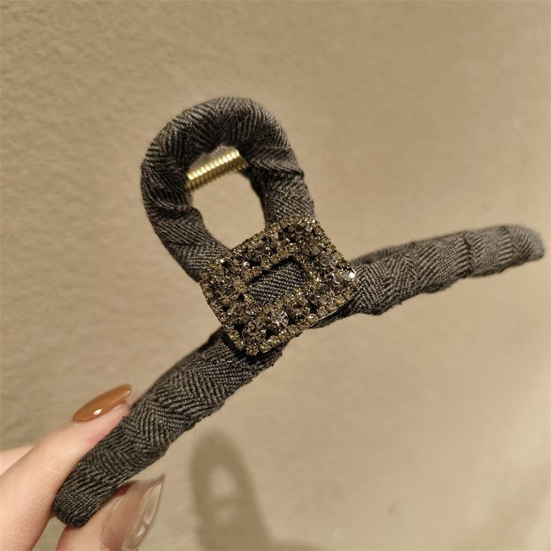 新款高级感方钻抓夹大号发饰