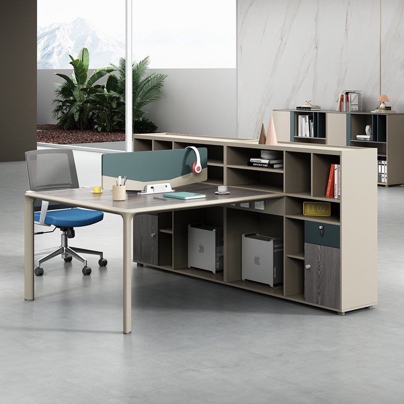 财务办公桌简约现代四人职员桌