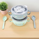 宝宝吃饭小碗婴儿防烫喝水碗新生儿辅食碗儿童304不锈钢保温碗