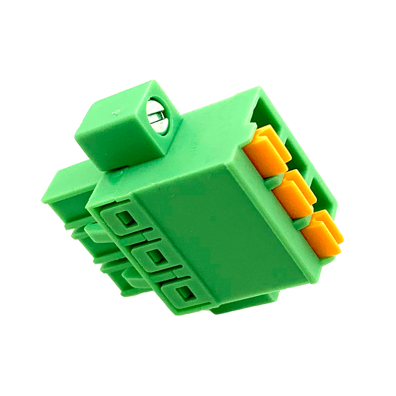 5.0mm弹簧快速插拔式PCB接线端子排KF2EDGKNM/FKCN2.5-STF接线柱