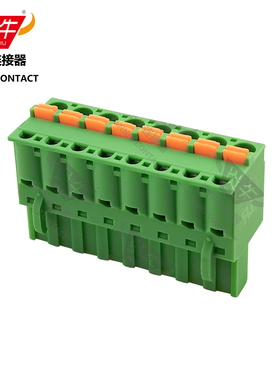 5.0mm凤凰弹簧插拔式PCB接线端子KF2EDGKDF/FKCT2.5-ST凤凰连接器