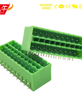 5.0mm凤凰双层紧密扁平插拔式PCB接线端子KF2EDGKRCH/CCDN2.5-G1