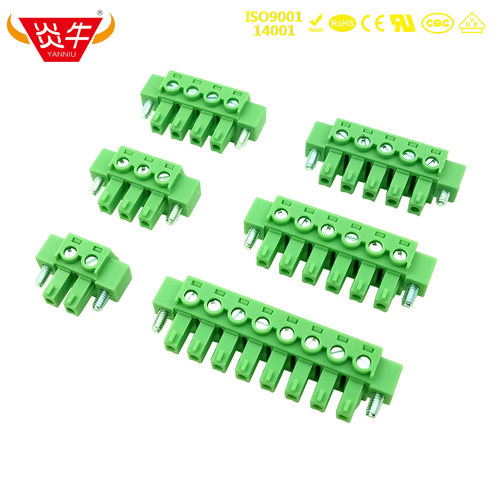 5.08mm凤凰插拔式pcb接线端子排