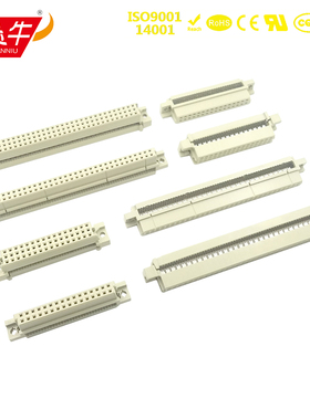 2.54mm欧式插座DIN精密连接器DIDC压线式压排插座232/332/348/364