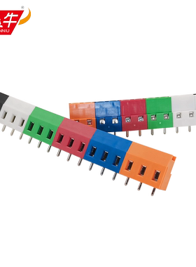 YN129/KF/DG129/MKDS3炎牛PCB接线端子7.62mm彩色螺钉式凤凰端子