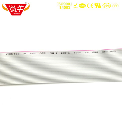 1.27mm正凌Nextron牛角插座30P灰排28AWG线7股0.127镀锡铜丝2651