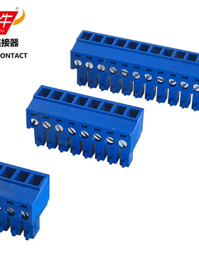 蓝色YN15EDGK/KF2EDGK/EC381V/MC1.5-ST炎牛PCB接线端子3.81mm