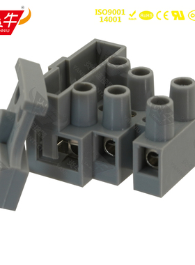 KF801-2T/3T/4T/5T 贯通式端子 带保险丝 面板固定