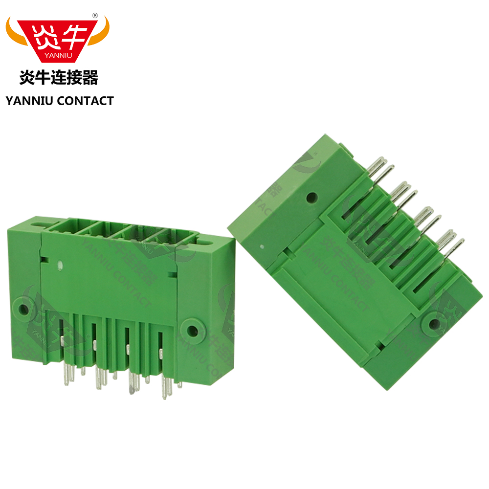 7.62mm大功率插拔pcb接线端子台