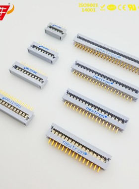 2.54mm镀金3u灰白色Nextron正凌精工FD焊板式压线头IDC插头排线座