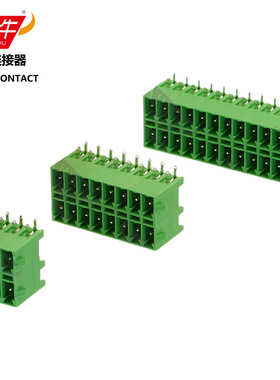 3.5mm炎牛双层插拔式PCB接线端子15EDGRHBN/KF2EDGKRG/MCDN1.5-G1