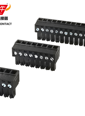 黑色YN15EDGK/KF2EDGK/EC381V/MC1.5-ST炎牛PCB接线端子3.81mm