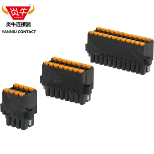 YN15EDGKNHM DFMC1.5双层弹簧插拔3.5mm凤凰接线端子 KF2EDGKSM