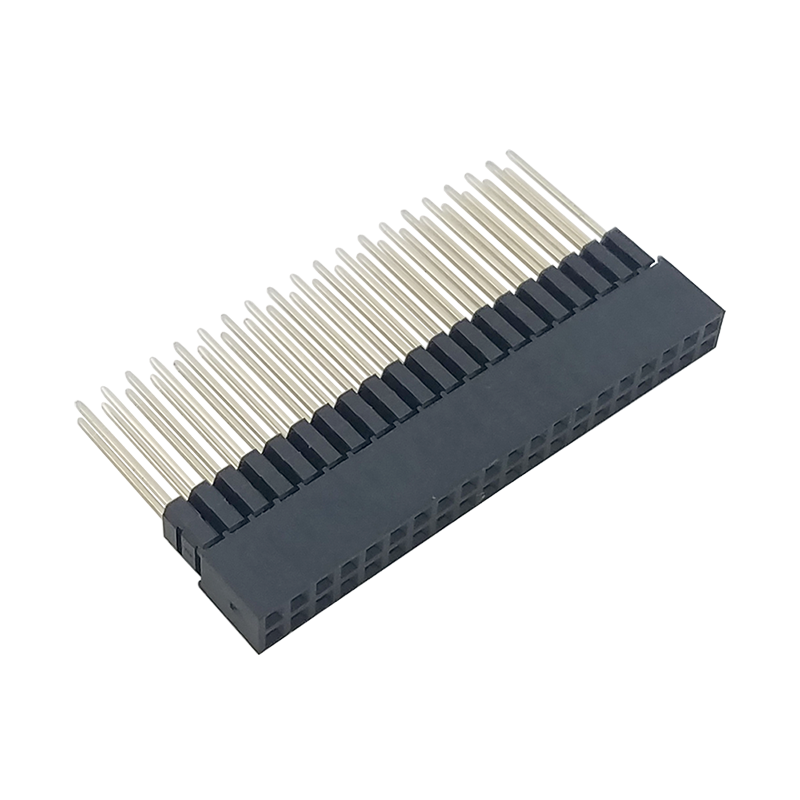 2.0mm长款PC104母座40P长针排母2*20P插座镀金环保耐高温进口弹片