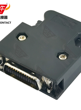 MDR SM-SCSI 26P 伺服驱动器 公头焊线 锁扣 带外壳 炎牛连接器