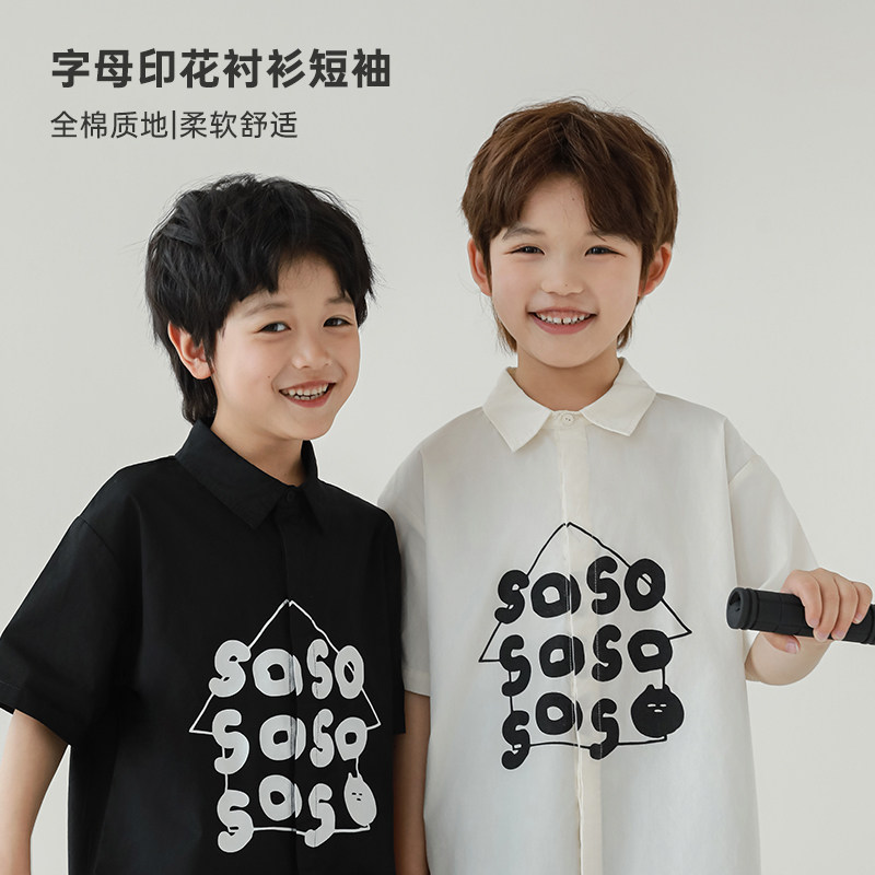 oddtails夏季男童柔软舒适衬衫图片
