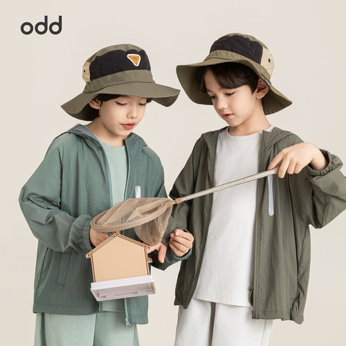 oddtails男童UPF50+户外连帽外套夏季青少年硬核防晒亲肤透气上衣