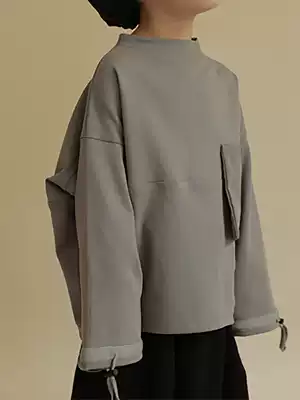 oddtails Spring and Autumn New Tong children Base shirt simple fashion long sleeve T-shirt boys loose casual top