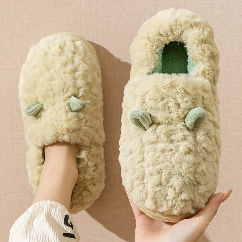 棉拖鞋女冬天居家用室内加绒防滑家居保暖情侣冬季包跟棉鞋毛绒男