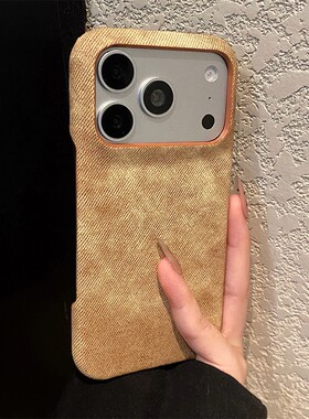 浅黄色牛仔纹适用三星a91手机壳a90磨砂a82a70复古a81a55晕染a52s水墨a05s简约a20e硅胶a10s软壳a16十galaxy